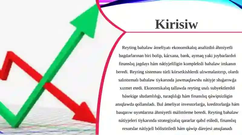 Reyting bahalaw ámeliyatı 3