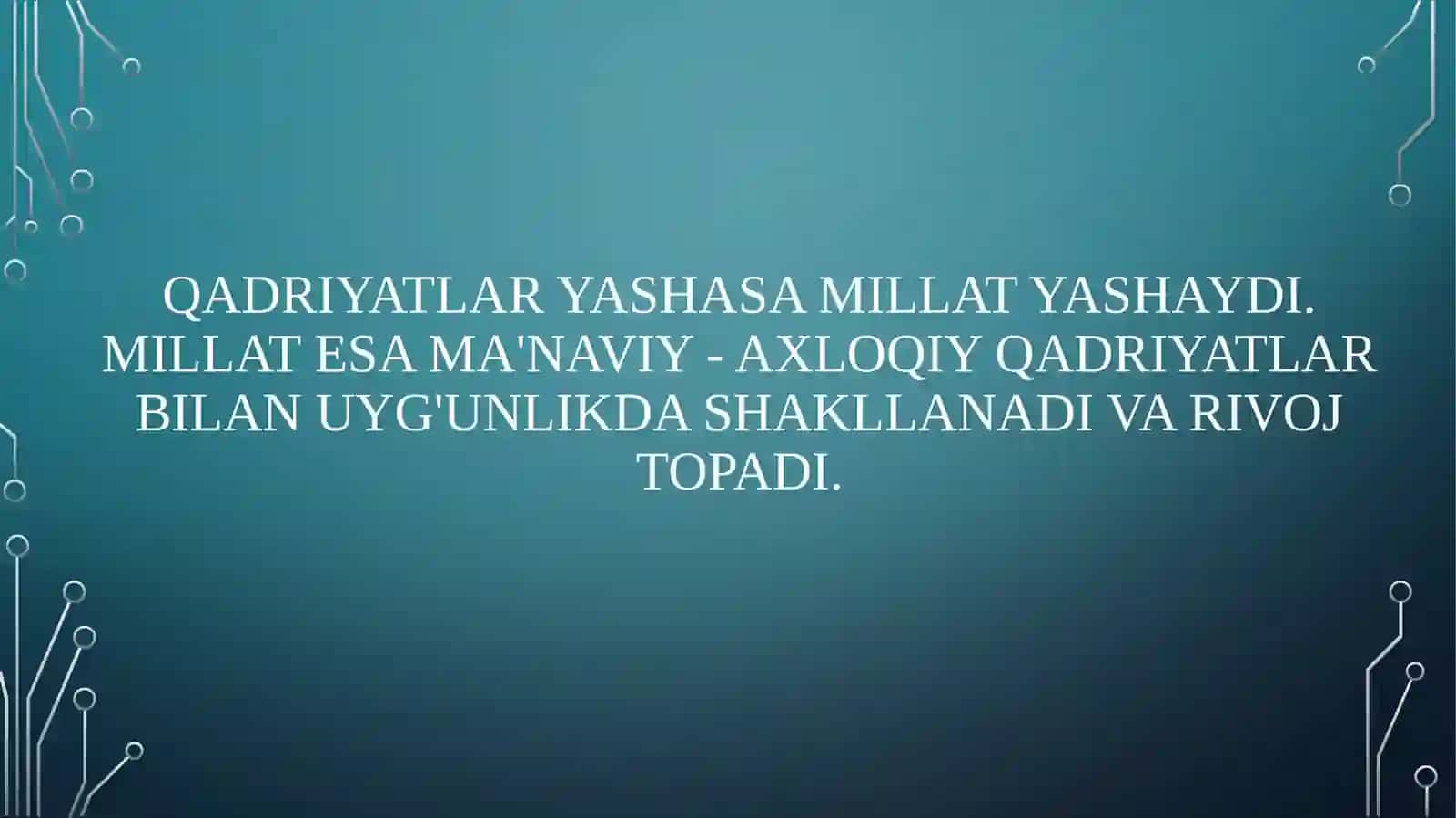 Qadriyat tushunchasining ma’nosi va uning umumiy tavsifi 3