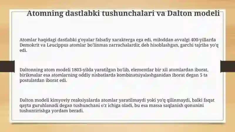 Atomning qanday modellarini bilasiz va ularni qanday tushuntirasiz 3