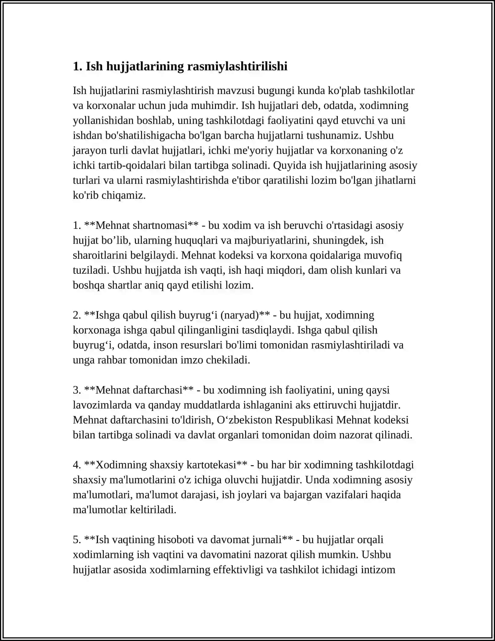 ISH XATLARINI MUVOFIQLASHTIRISH VA IMZOLASH QOIDALARI 3
