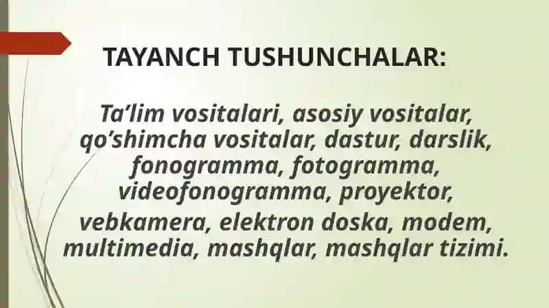 CHET TILI O’QITISH VOSITALARI VA MASHQLAR TIZIMI 3