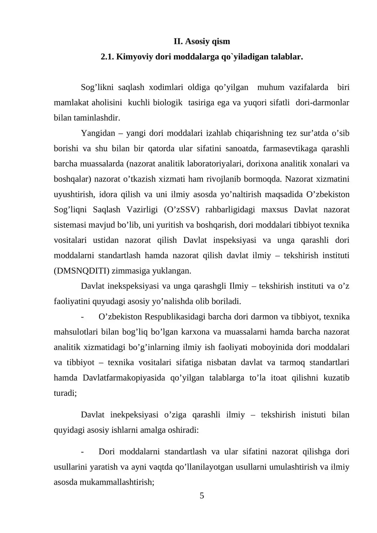 Kimyoviy dori – darmonlarni sifatini nazorat qilishda qo’llaniladigan analiz usullari 3