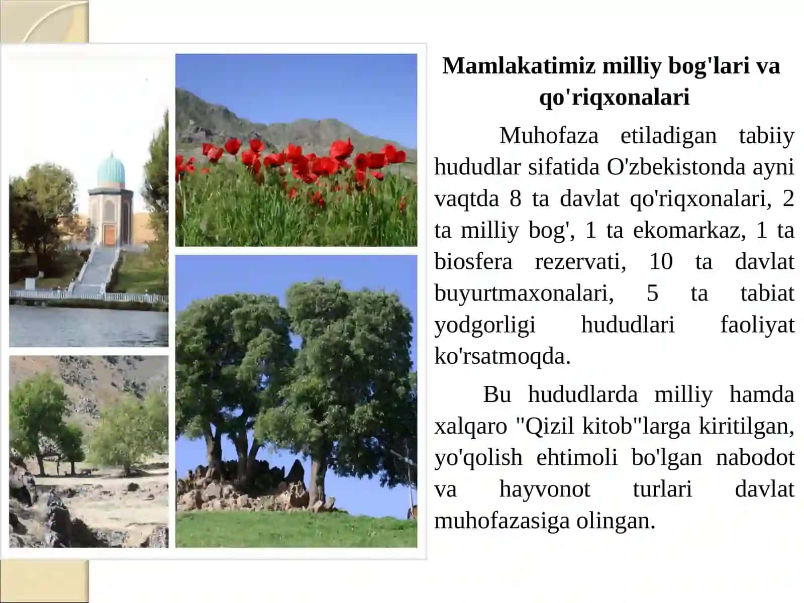 Ekotizim tovarlari va xizmatlari: tabiatga tahdid solish 3