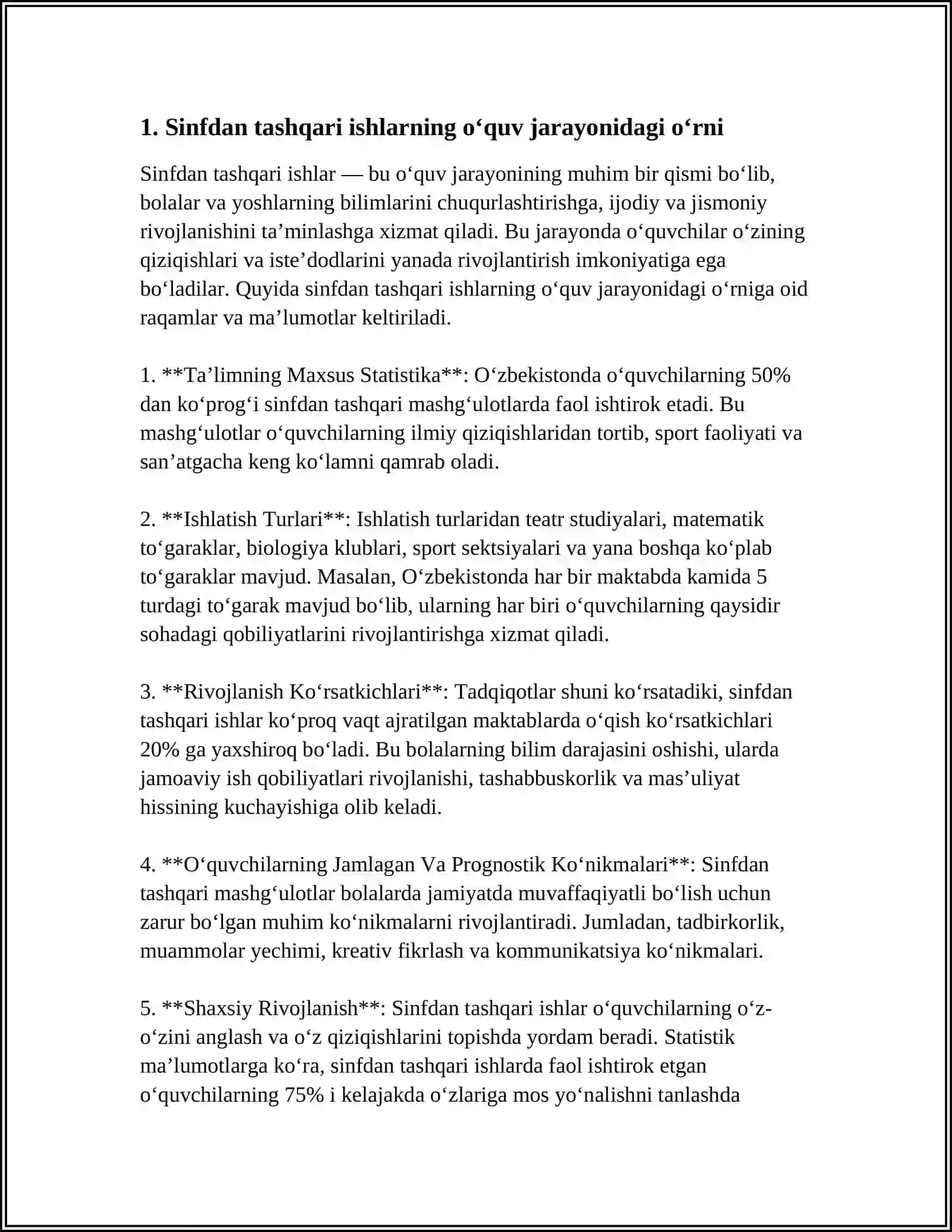 BOSHLANGʻICH SINFLARDA MATEMATIKADAN SINFDAN TASHQARI ISHLARNI TASHKIL QILISH TURLARI 10BET 3