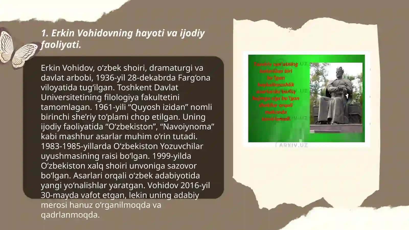 Erkin Vohidovning "Soʻz latofati" asari va badiiy ijod muammolari 3