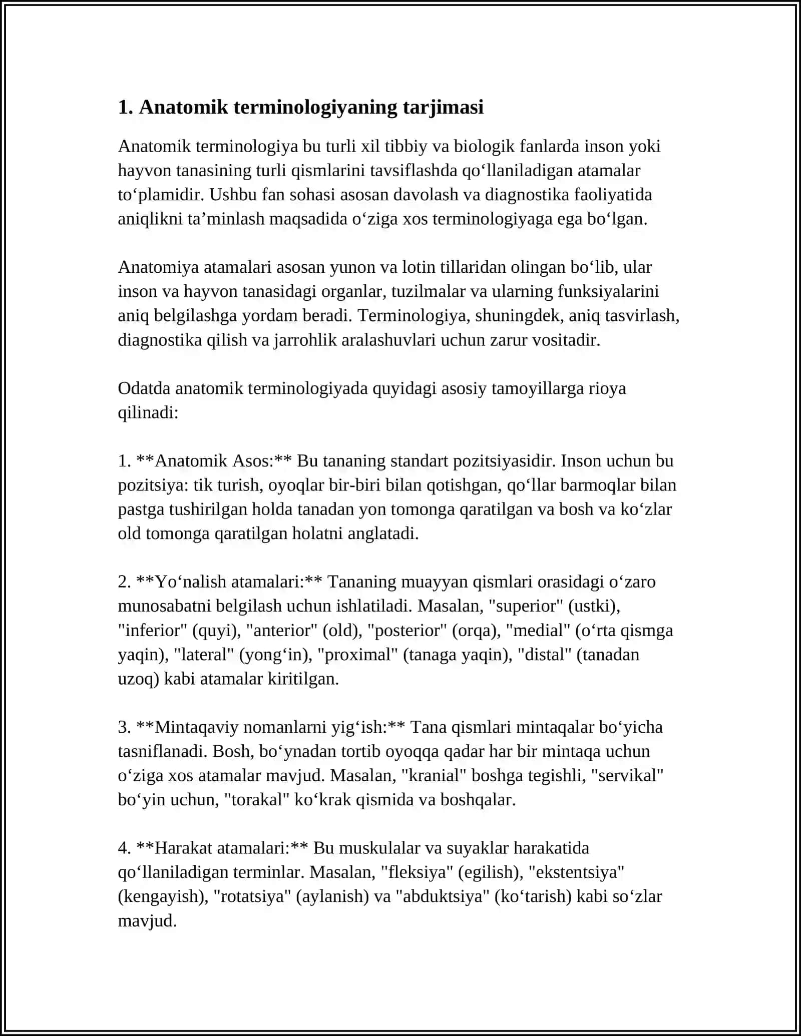 ANATOMIK IBORALARNING TARJIMASI 3