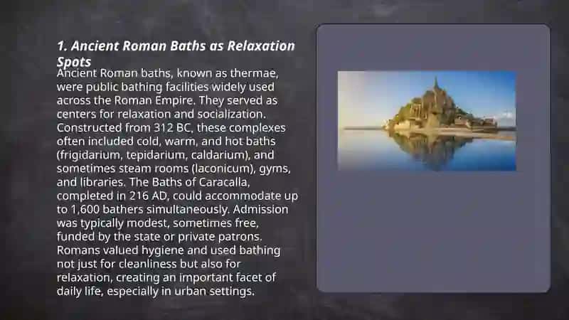 Ancient Roman Baths as Relaxation Spots 3