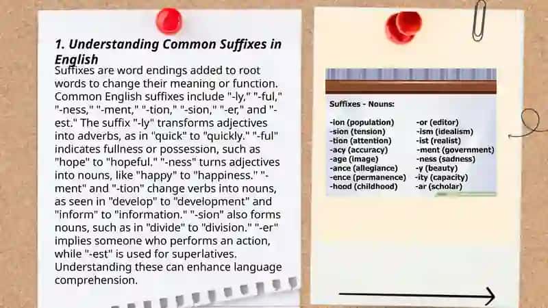 Understanding and Using Suffixes in English 3