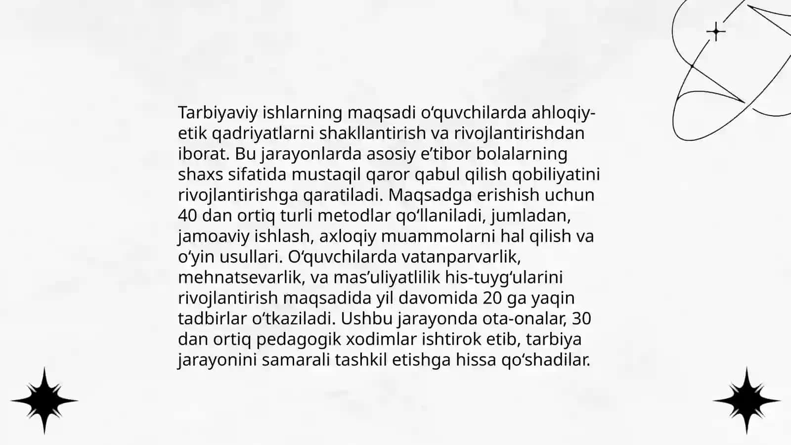 Tarbiyaviy ishlar turlari va ularning umumiy tavsifi 3