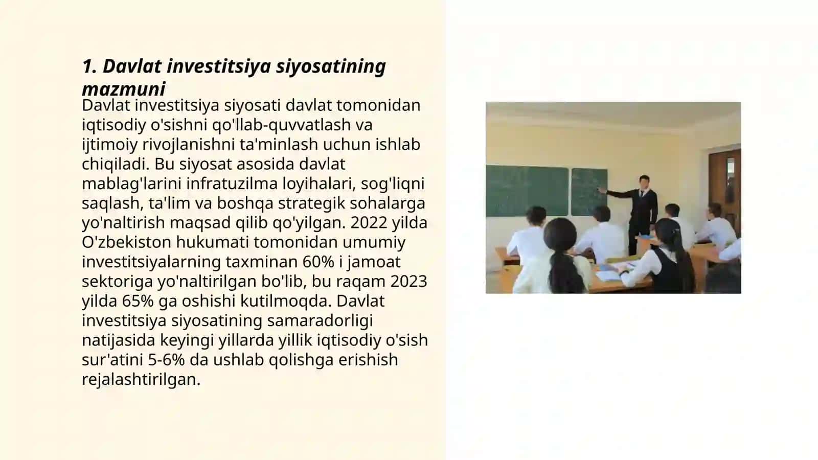 Davlat investitsiya siyosati uning mazmuni roʻli asosiy yoʻnalishlari va amalga oshirish bosqichlari 3