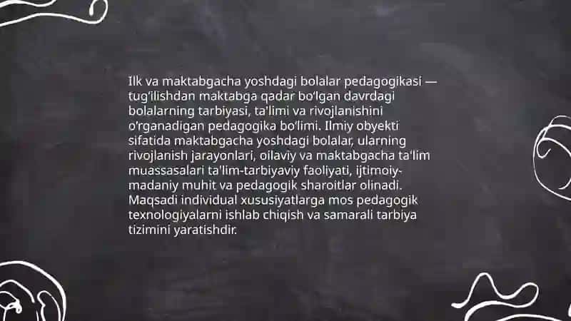 Ilk va maktabgacha yoshdagi bolalar pedagogikasi 3