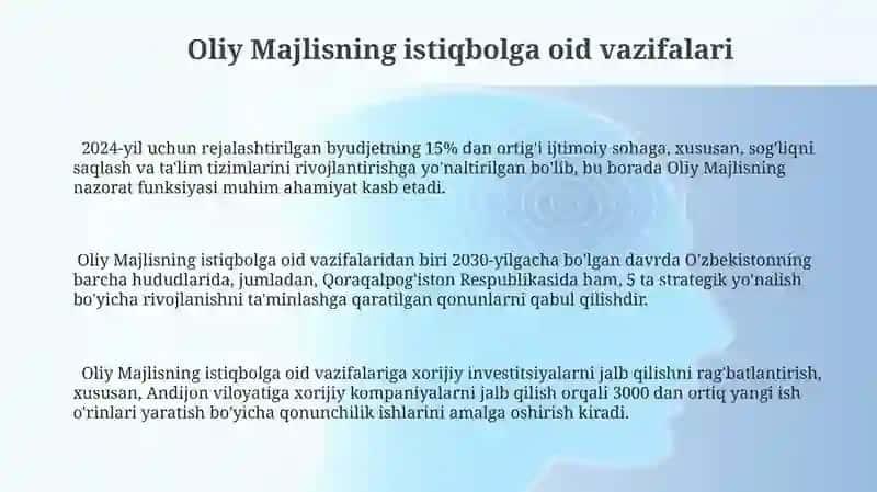 O‘zbekiston Respublikasi Oliy Majlisining Tuzulimi 3