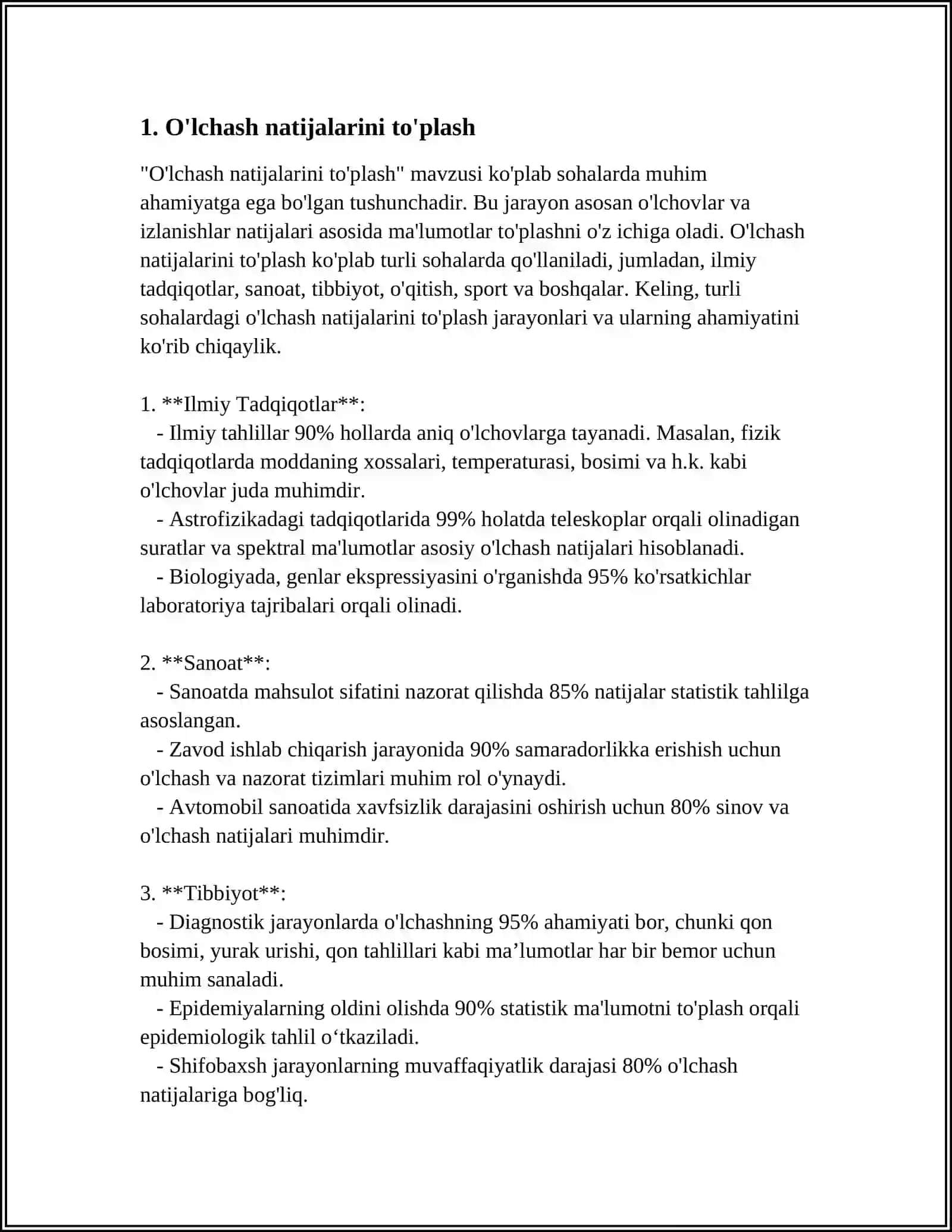 OʻLCHASH NATIJALARINI RAQAMLI KOʻRINISHIDA QAYTA ISHLASH 3