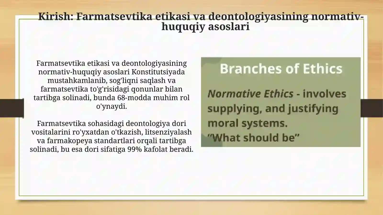 Farmatsevtika etikasi va deontologiyasi 3