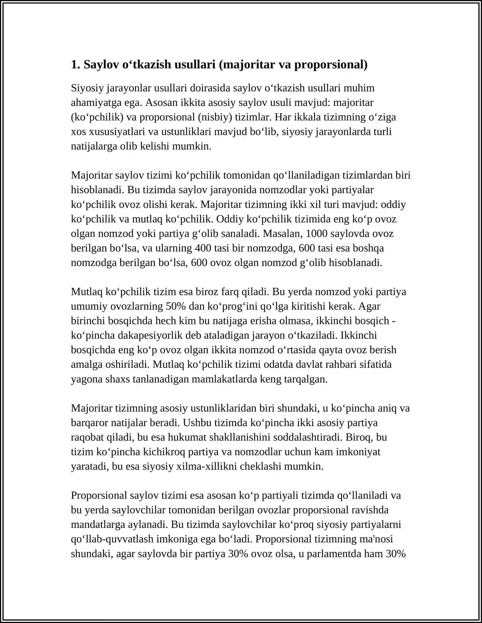 SIYOSIY JARAYON USULLARI 3