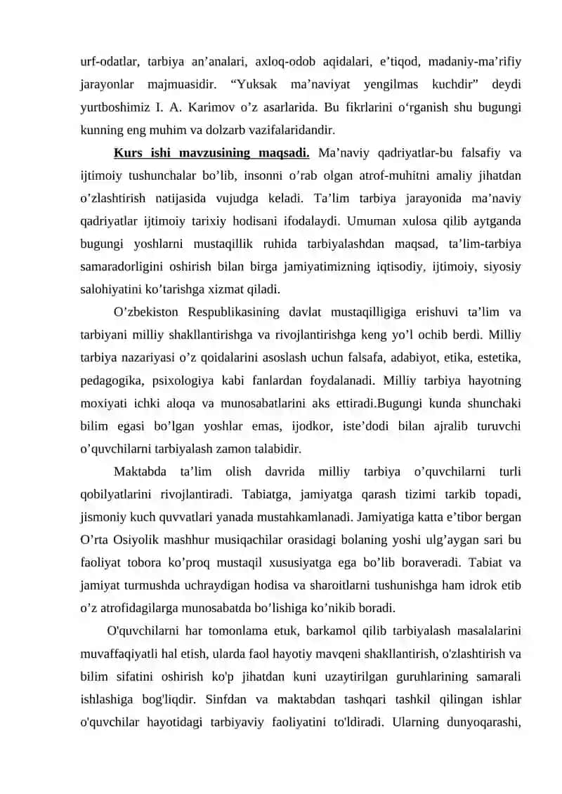 Sinfdan tashqari tarbiyaviy ishlarning maqsadi va vazifalari. 3