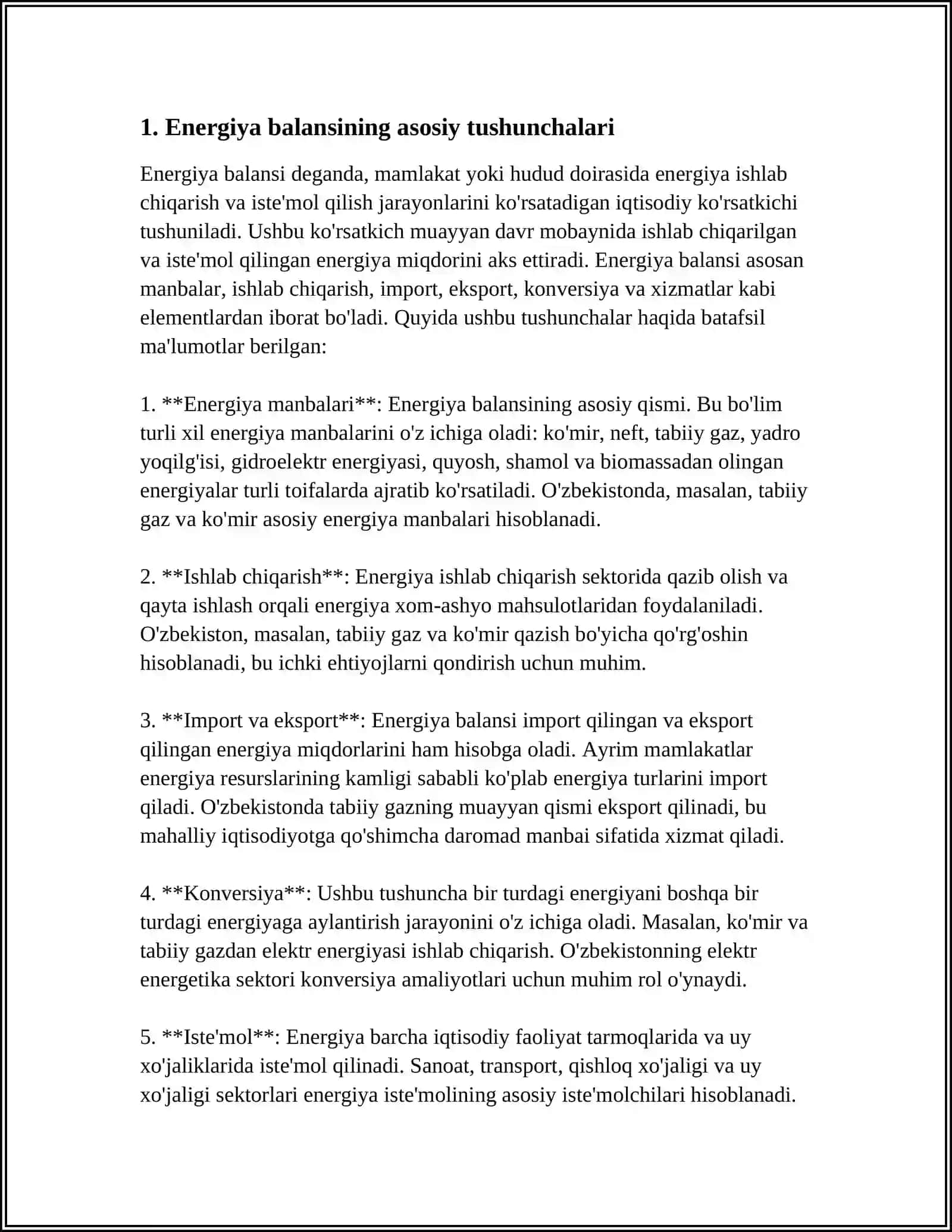 ENERGIYA BALANSINI TUZISH 3
