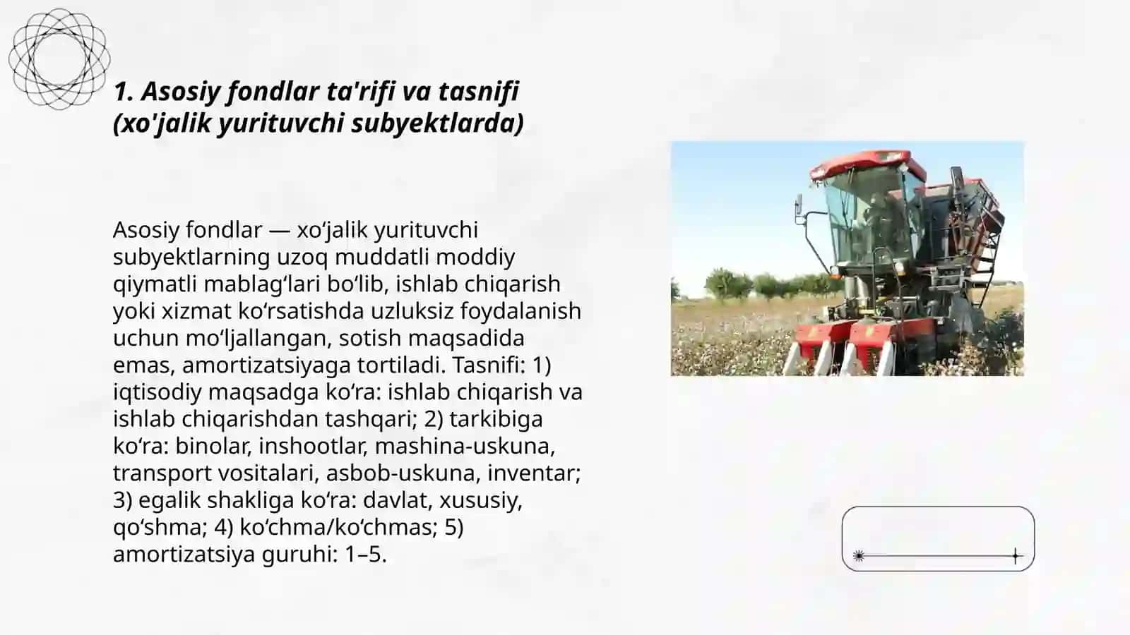 Xujalik yurutuvchi subyektlarda asosiy fondlardan foydalanish tahlili 3