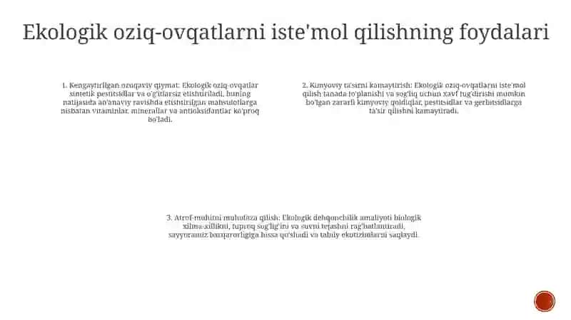 Ekologik Toza Oziq Ovqat Mahsulotlari 3