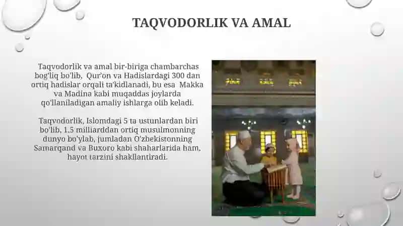 Taqvodorlik va Amal 3
