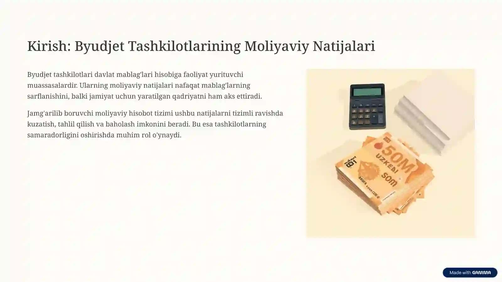 Byudjet Tashkilotlarining Jamg'arilib Boruvchi Moliyaviy Natijalari Hisobi 3