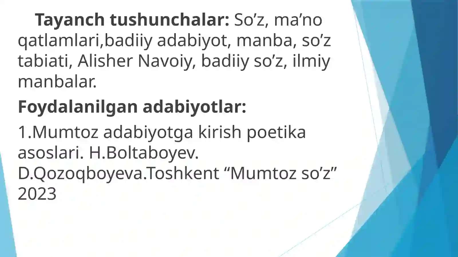Badiiy so’z tabiati 3