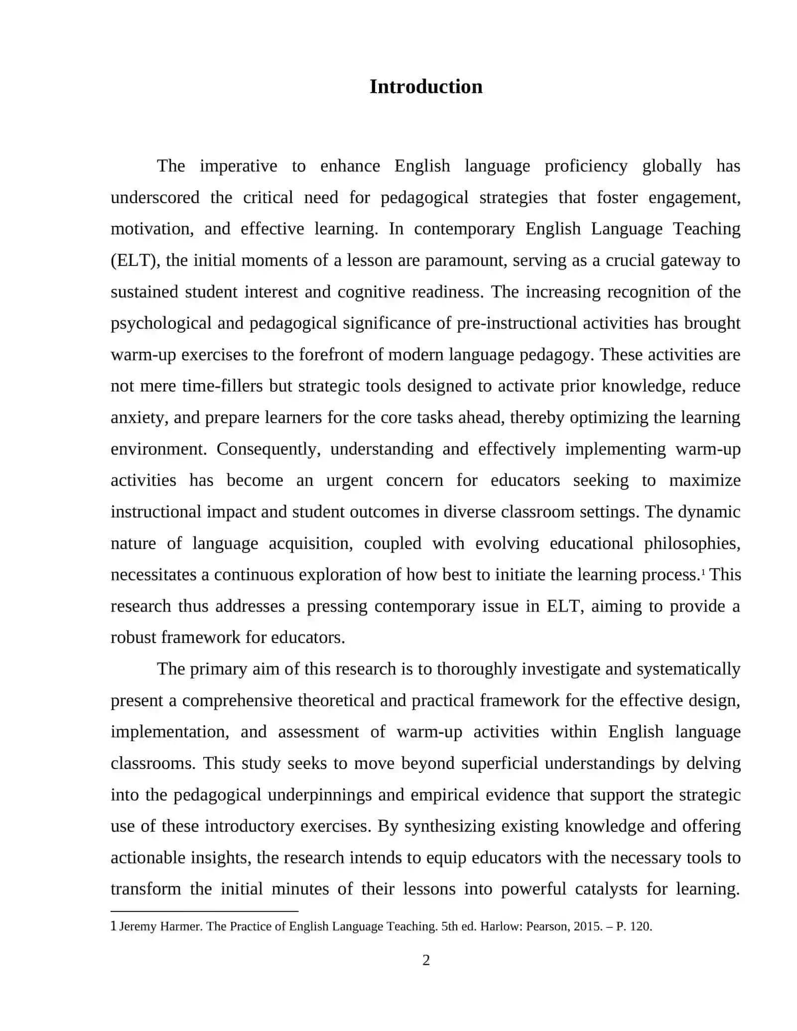 Warm-up activities for English Language Classrooms 3