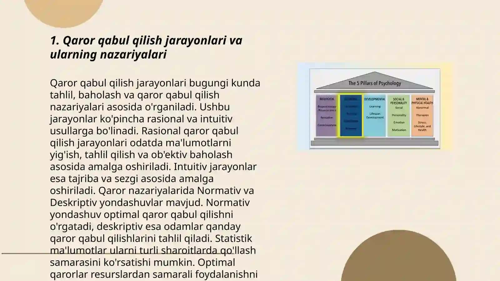 Boshqaruvda qaror qabul qilish modellari, texnalogiyalari va uning ijtimoiy psixologik xususiyatlari 3