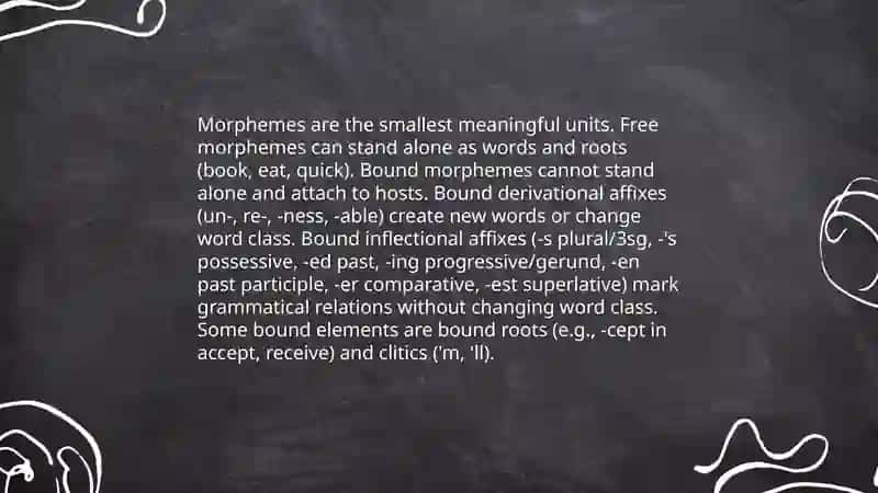 Morphological structure of the English words 3