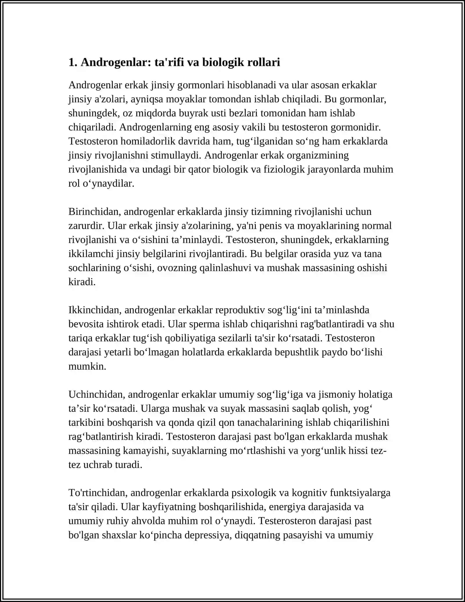 ANDROGEN ESTROGEN GIPOFIZ EPIFIZ TESTOSTERON MALUMOTLARI 3
