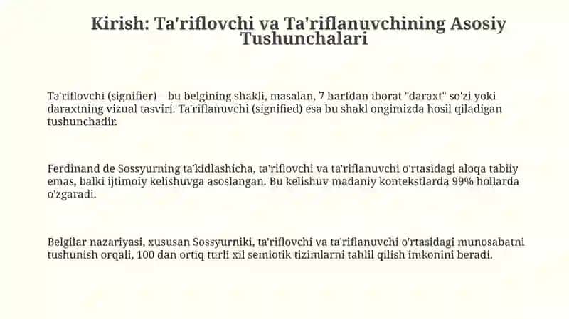 Ta'riflovchi va Ta'riflanuvchi 3