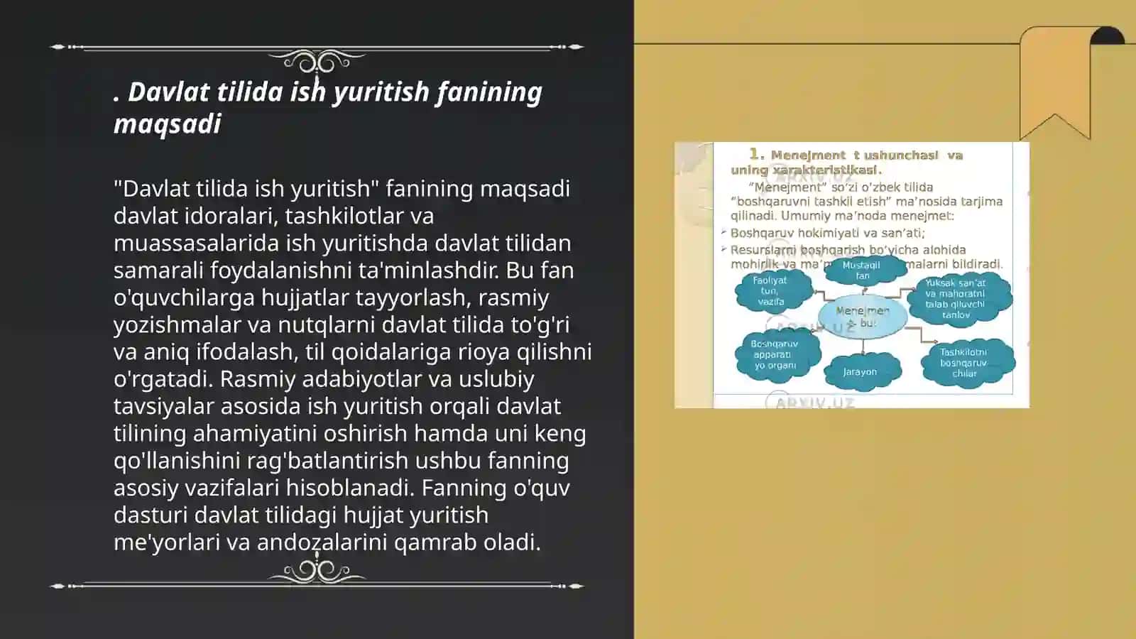 Davlat tilida ish yuritish fanining maqsad va vazifalari 3