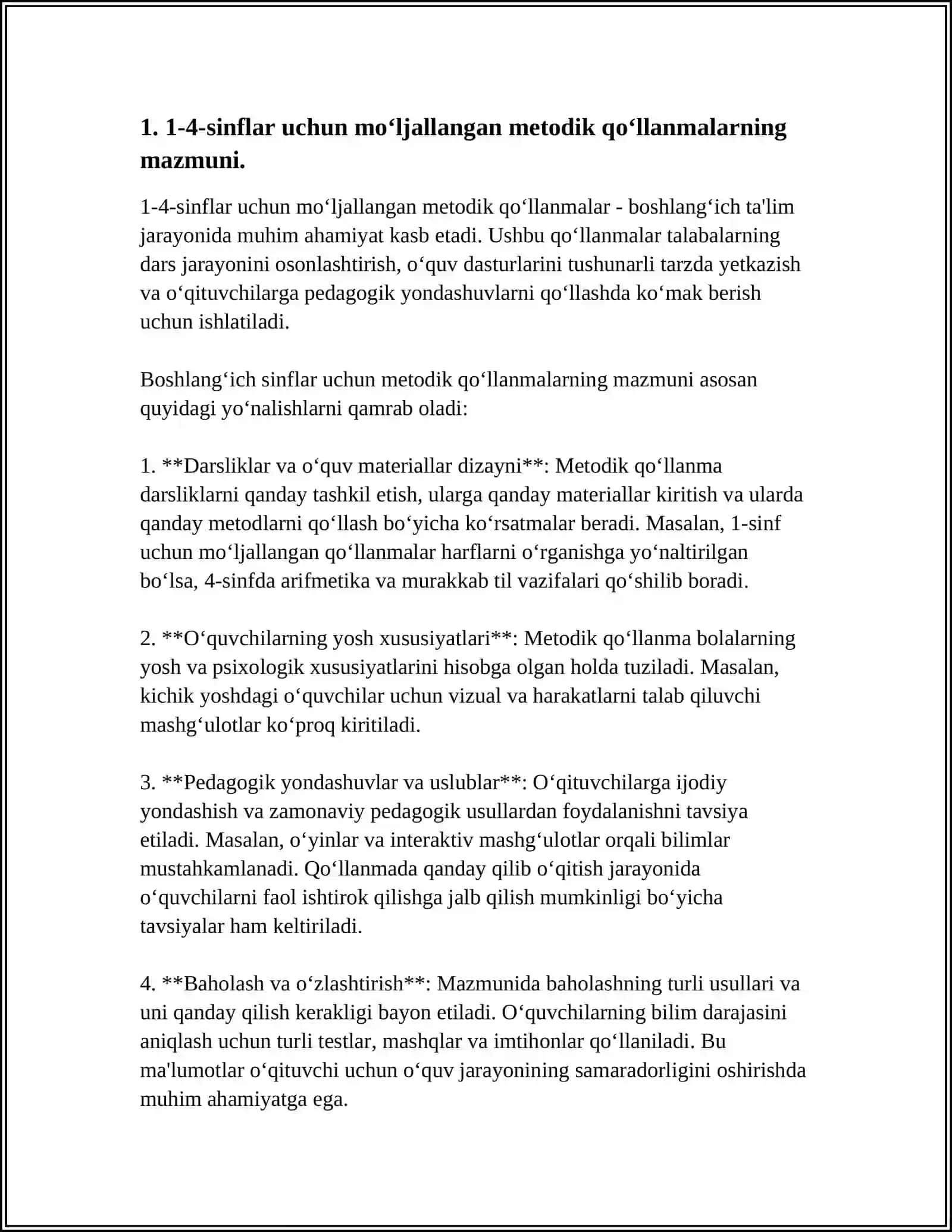 1-4-SINFLAR UCHUN NASHR ETILGAN METODIK QO‘LLANMALARNING QIYOSIY-TANQIDIY TAHLILI 3