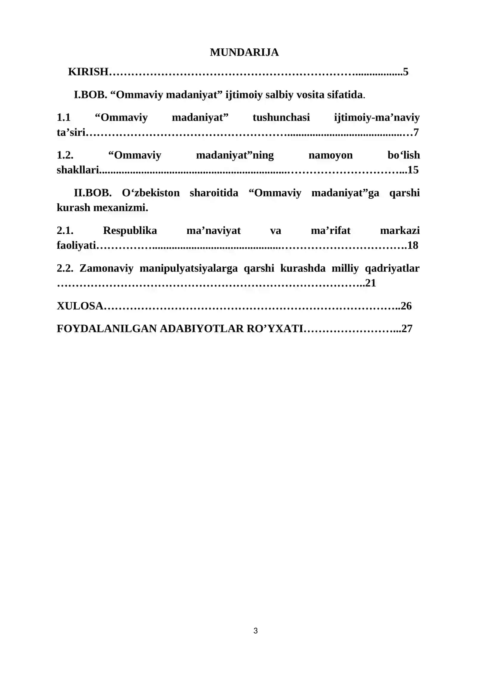 Yoshlar ma’naviy hayotiga ommaviy madaniyatning ta’siri 3