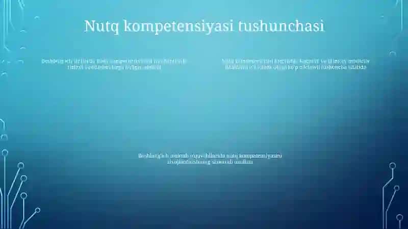 BoshlangʻIch Sinflarda Ona Tili TaʼLimida OʻQuvchilarda Nutqiy Kompetensiyalarini Shakllantirish Metodikasi 3