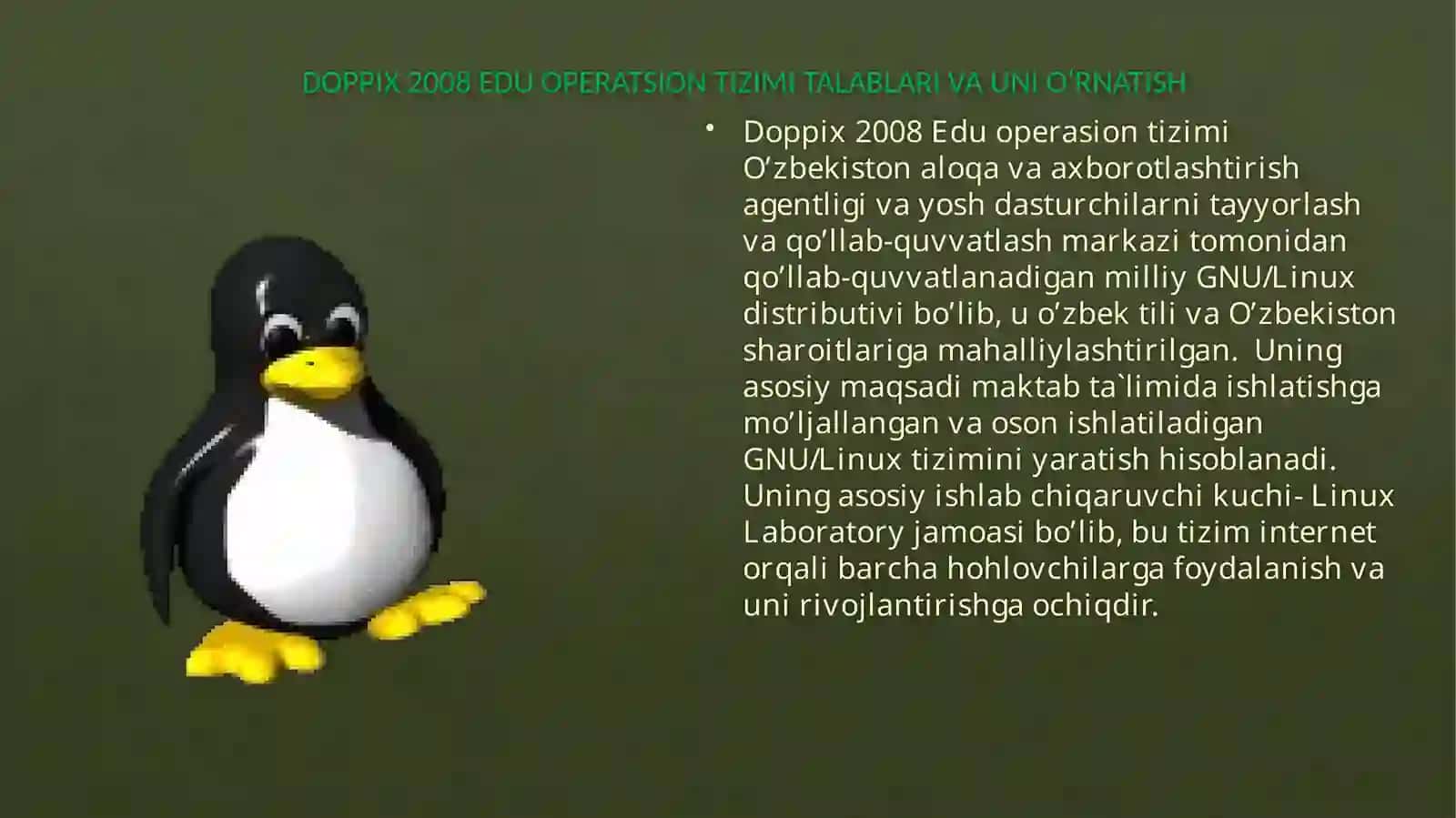 Doppix operatsion tizimasi 3