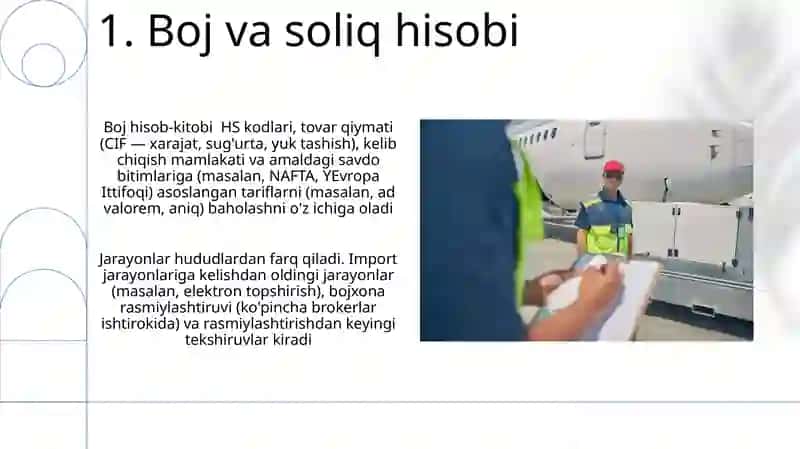 Bojxona statistikasi tushunchasi va uning yuritish tartibi 3
