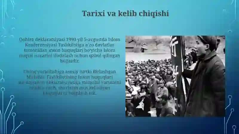 Qohira Deklaratsiyasi Tarixi va Mazmuni 3