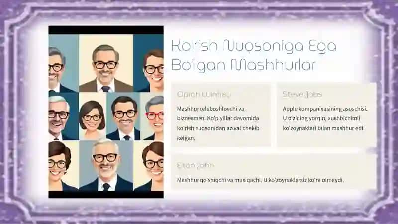 MAXSUS PEDAGOGIKA FANIDAN KO'RISH NUQSONI: MASHHURLAR VA ULARNING TAJRIBASI 3