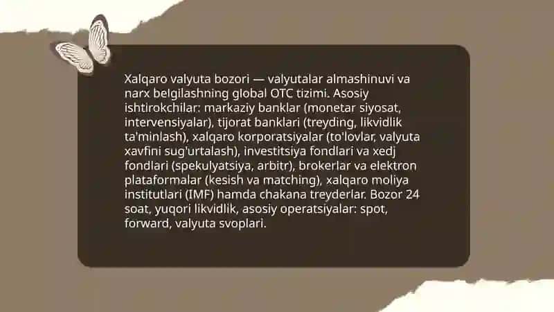 Xalqaro valyuta operatsiyalari 3