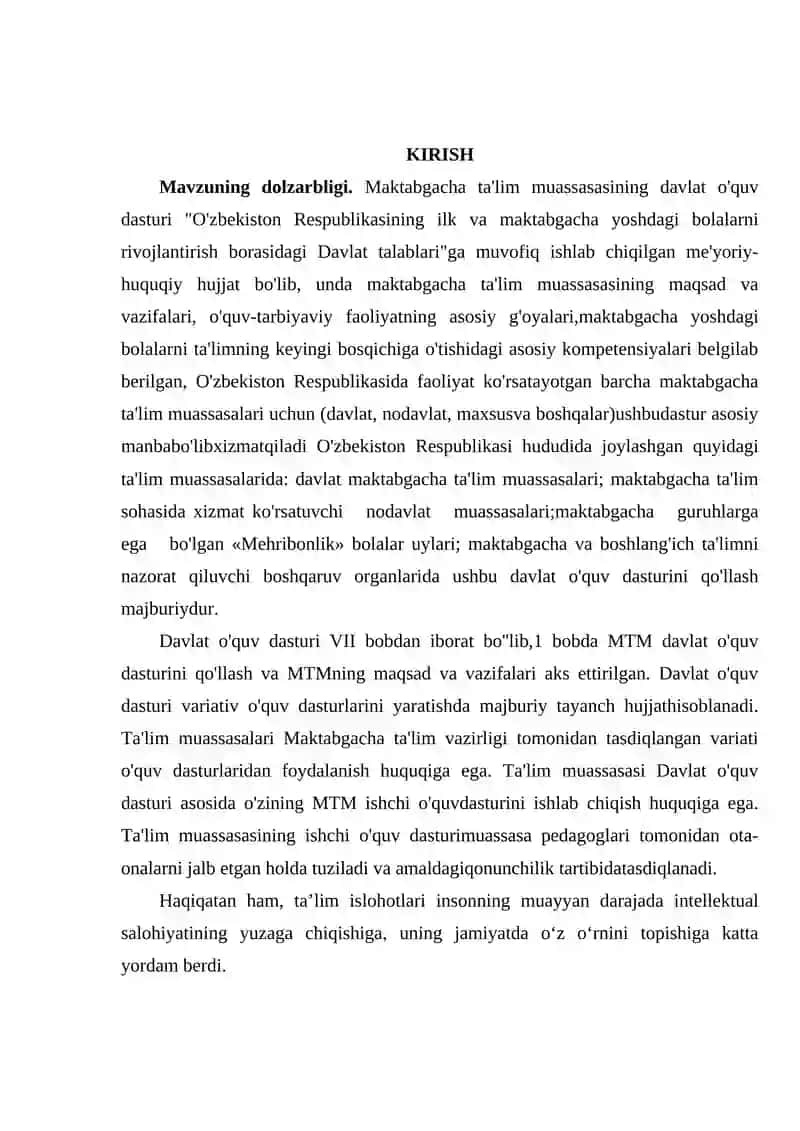 Maktabgacha ta'limni moliyaviy ta'minlashda rahbarning ro'li 3