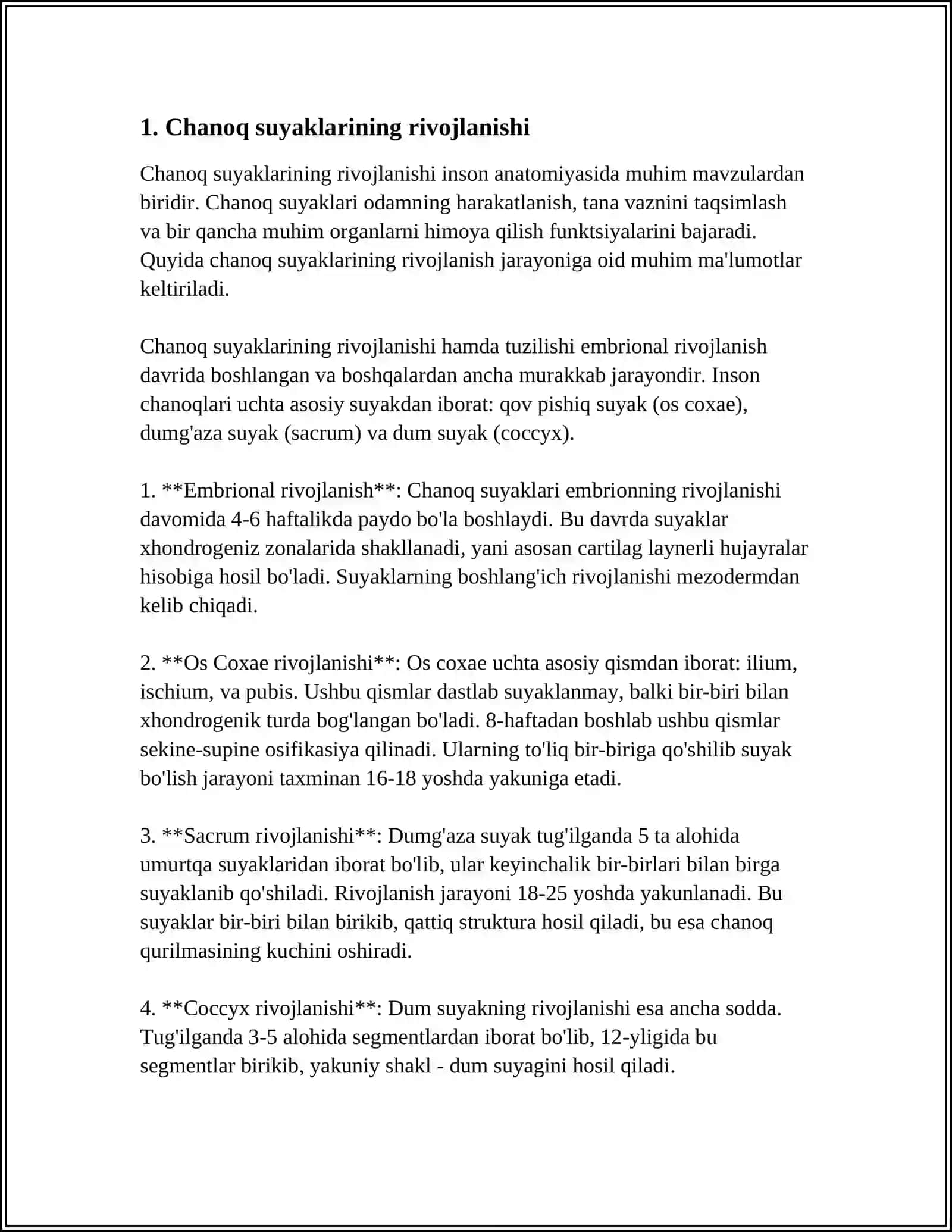 CHANOQ VA OYOQ SUYAKLARINING YOSHGA NISBATAN XUSUSIYATLARI 3