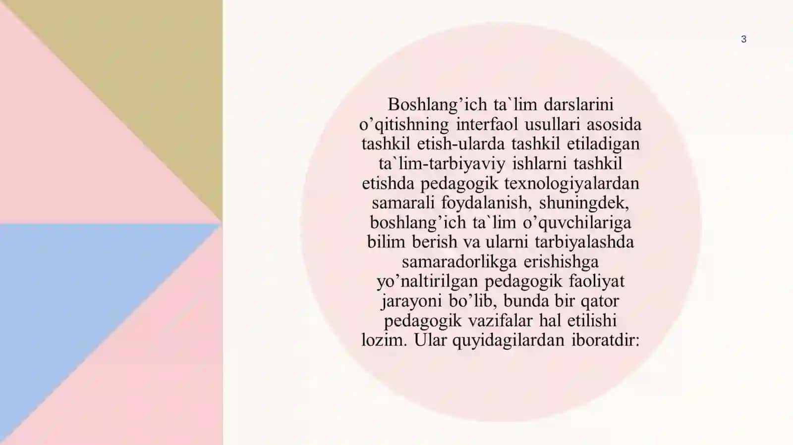 BOSHLANĜICH TA'LIMDA "TARBIYA" DARSLARINI TASHKIL ETISHDA INNAVATSION YONDASHUVLAR 3