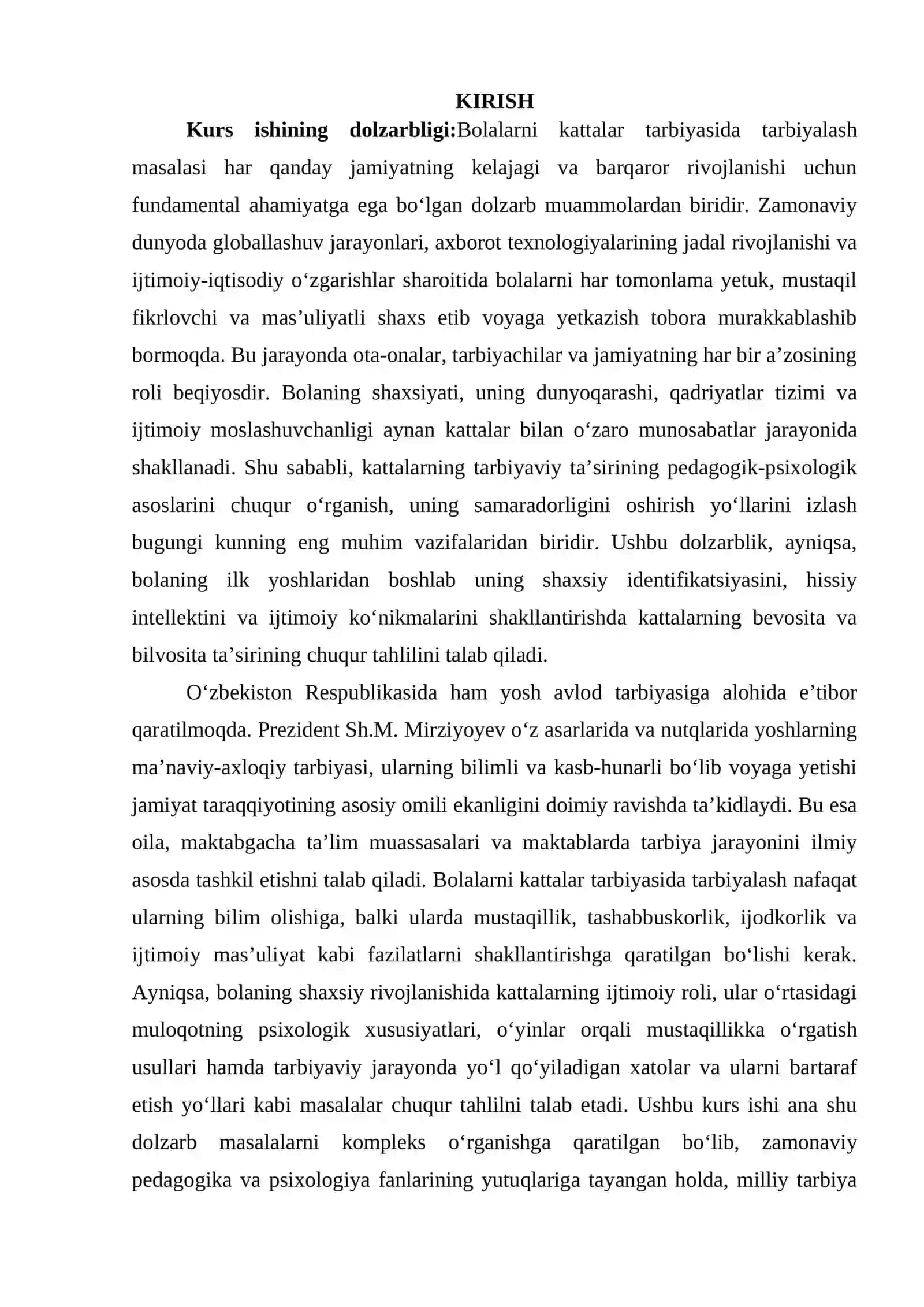 BOLALARNI KATTALAR TARBIYASIDA TARBIYALASH 3