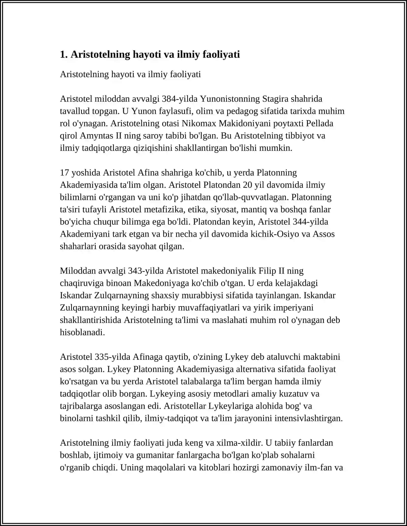 ARISTOTEL POETIKASI 3