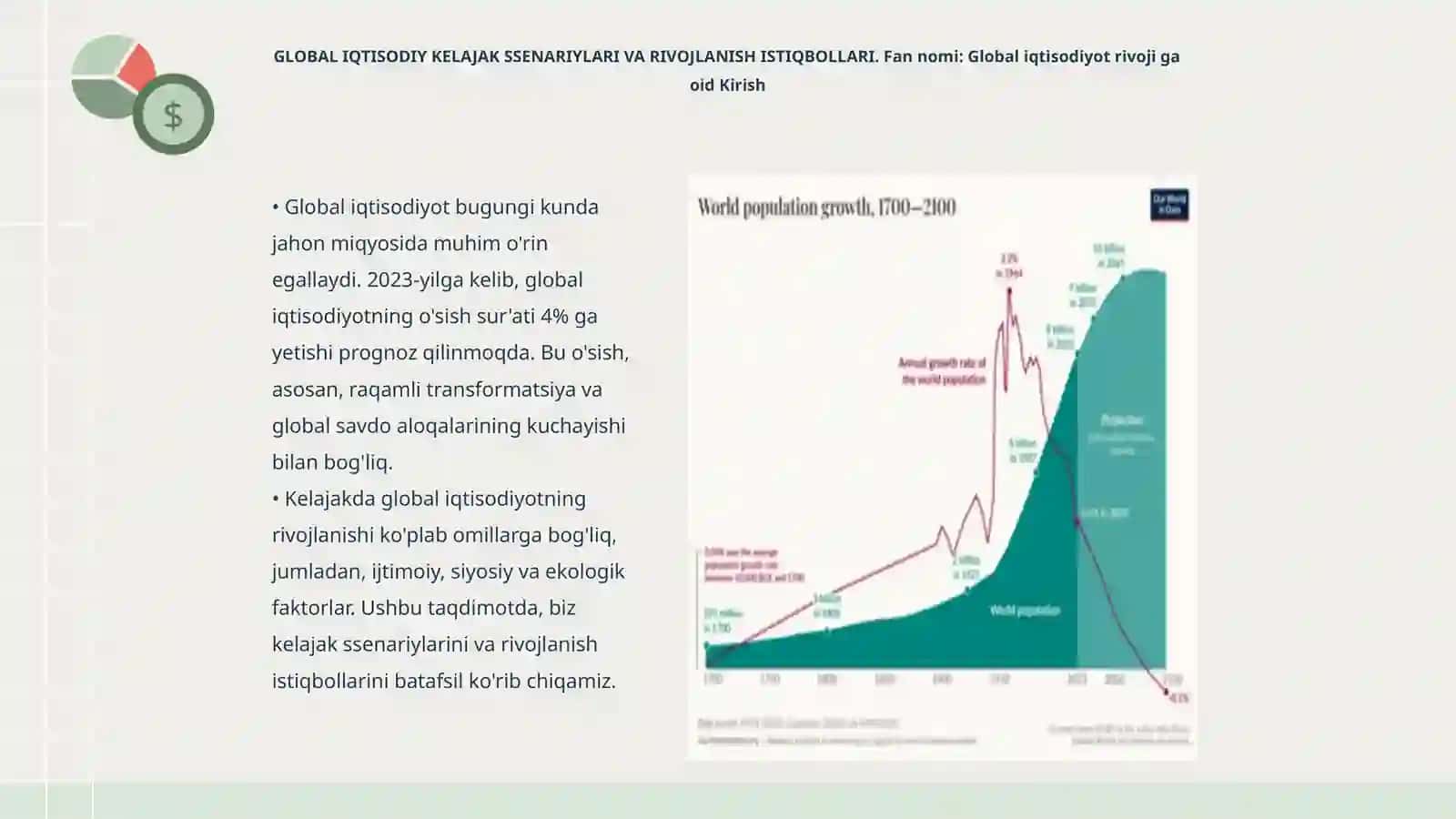 GLOBAL IQTISODIY KELAJAK SSENARIYLARI VA RIVOJLANISH ISTIQBOLLARI 3