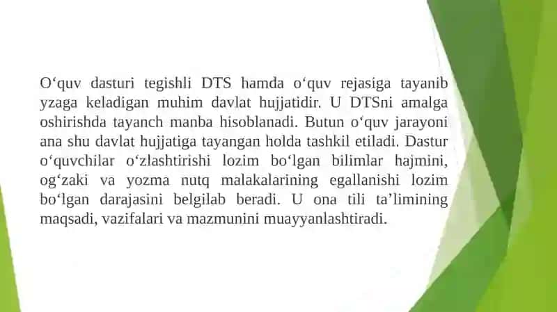Ona tili fani bo‘yicha o‘quvchilarda kompetensiyalarni shakllantirishga yo‘naltirilgan Davlat ta’lim standartlari va o‘quv dasturlari mazmuni 3
