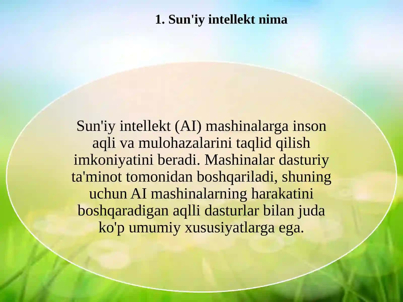 Sun'iy Intellekt va AI 3