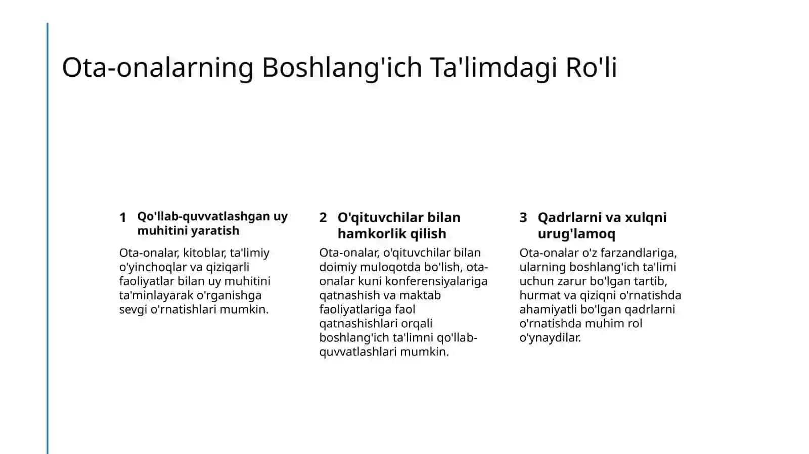 Boshlang'ich talimda tarbiya jarayoni Mohiyati va Mazmuni 3