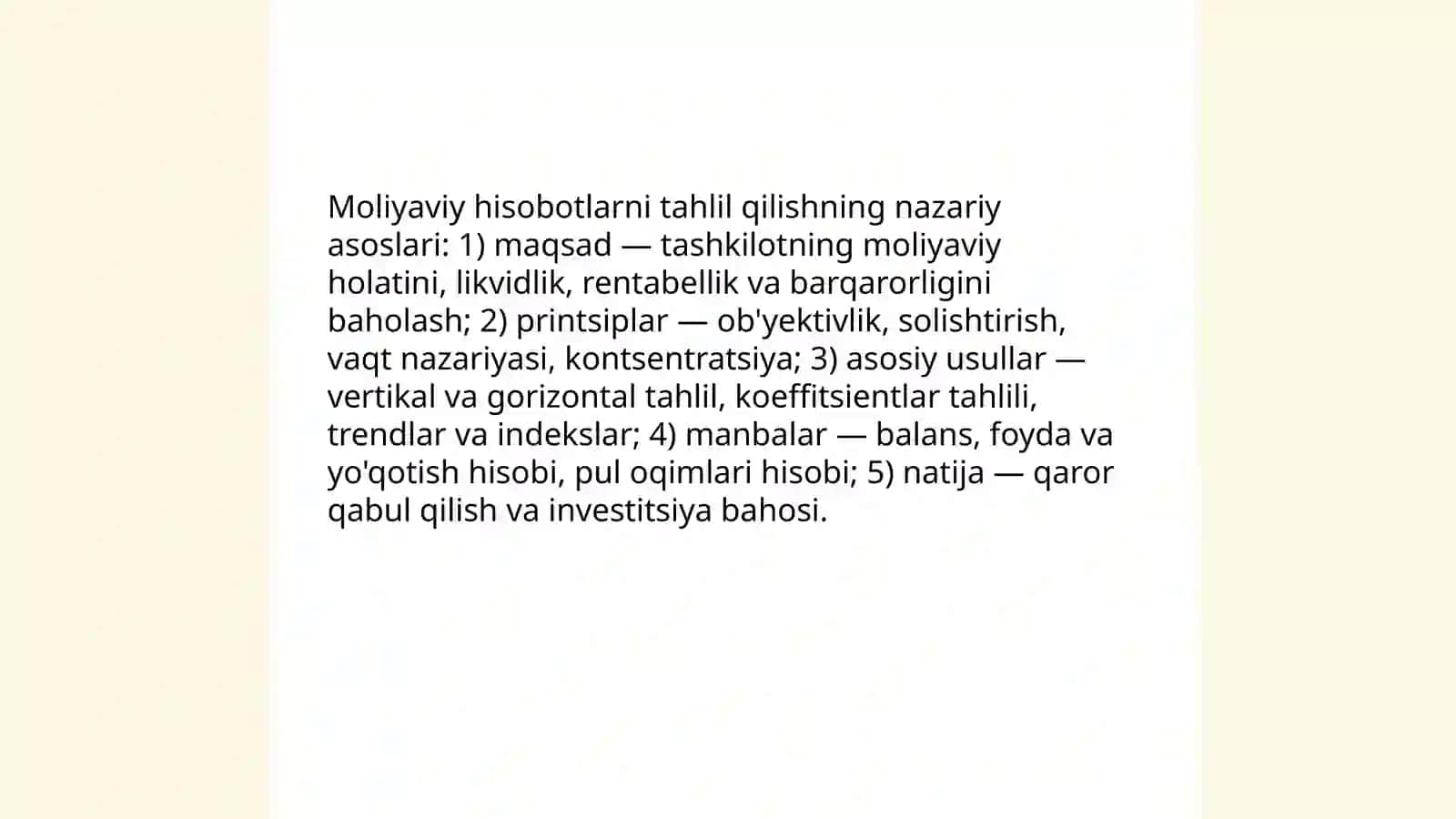 Moliyaviy hisobotlarni tahlil qilish 3
